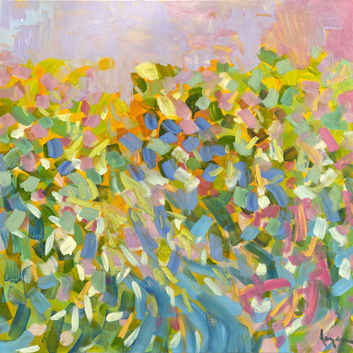 Df009sunrise On a Misty Morning I Poster och Canvastavla