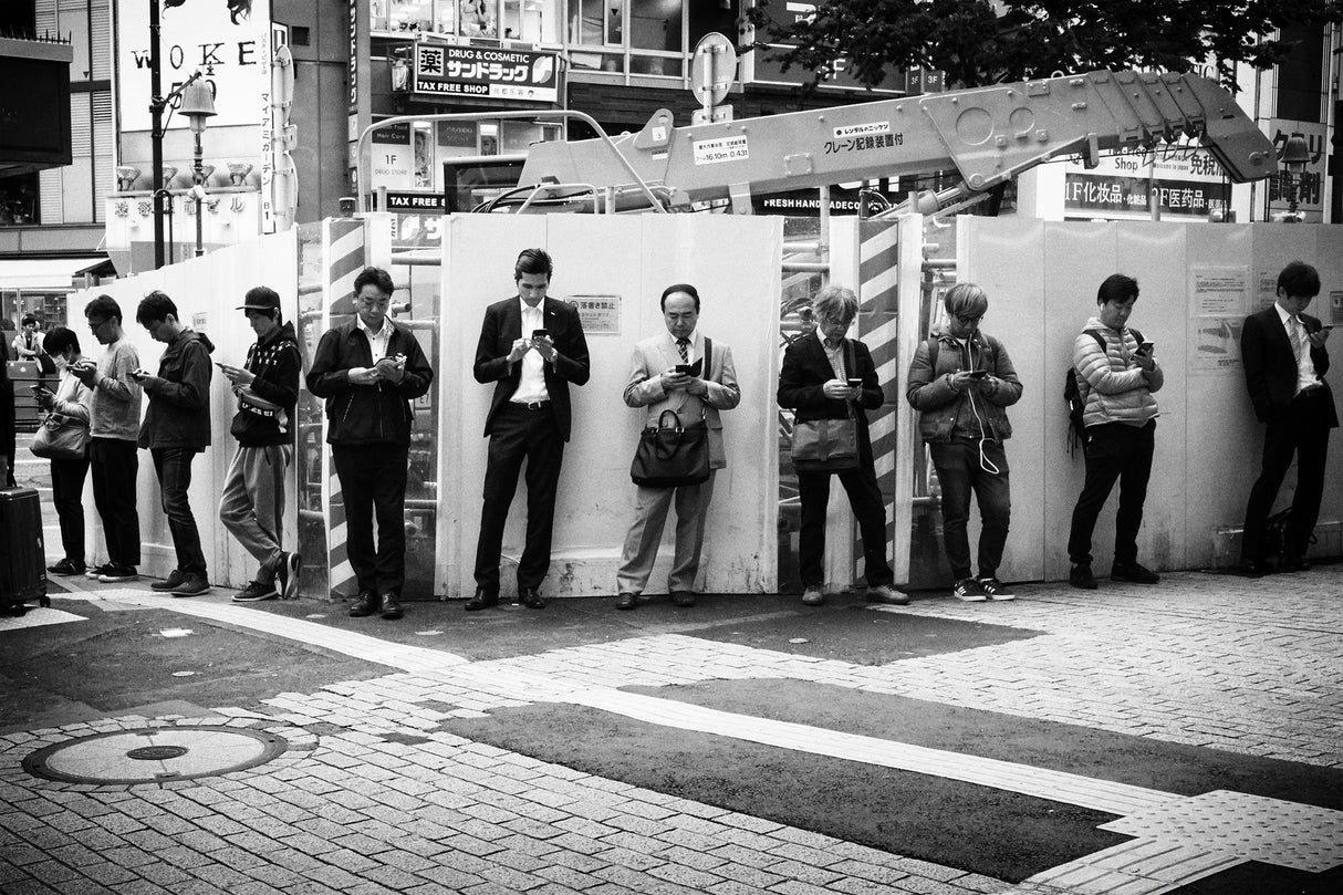 Shibuya Street - TOKYO 2018 Poster och Canvastavla