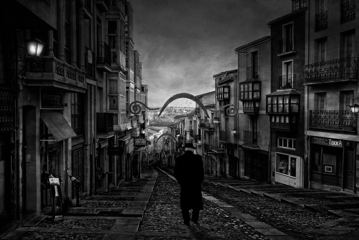 A man in black Poster och Canvastavla