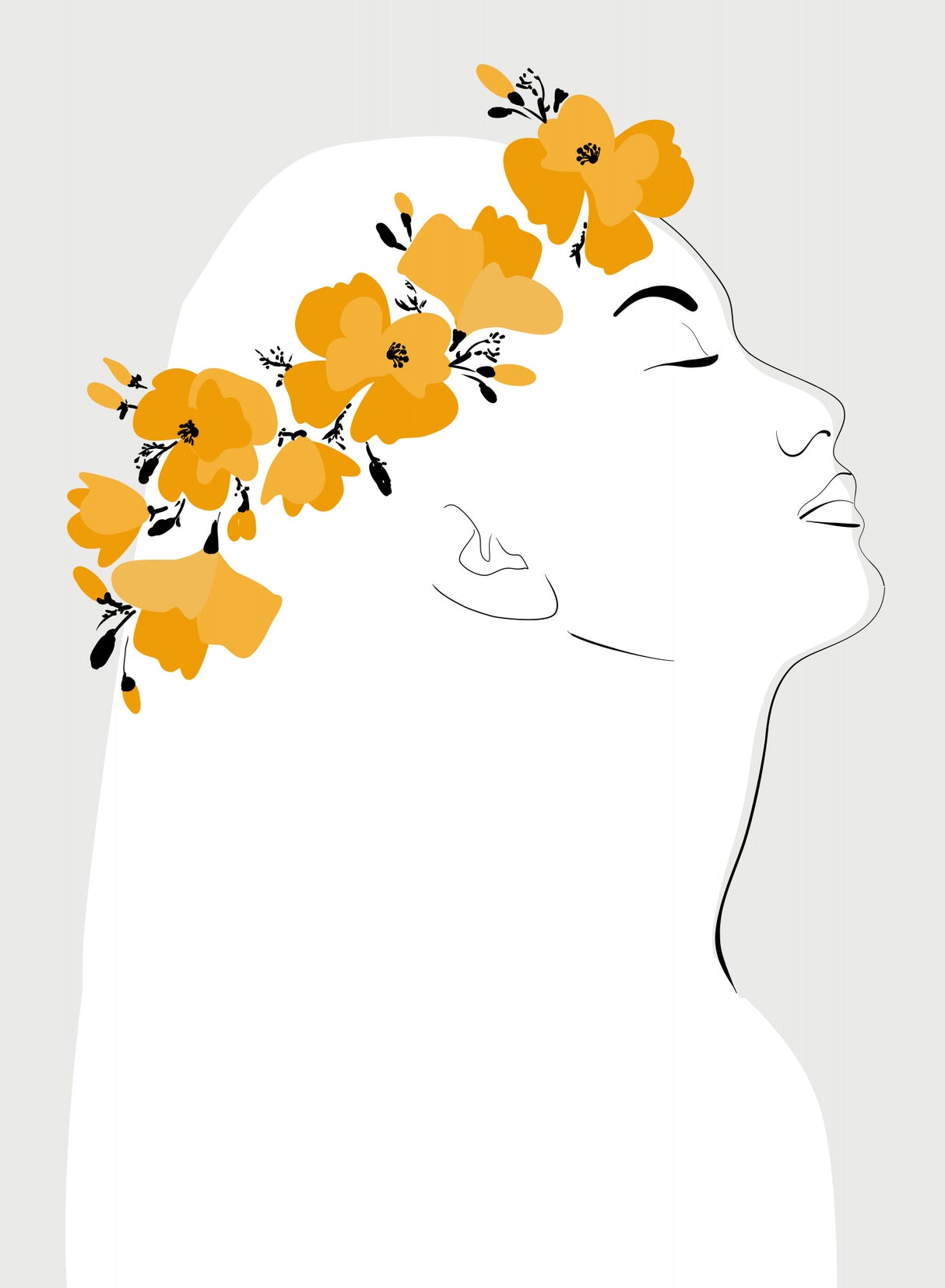 Floal Orly portrait Poster och Canvastavla