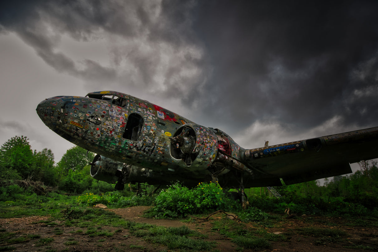 abandoned airplane Poster och Canvastavla