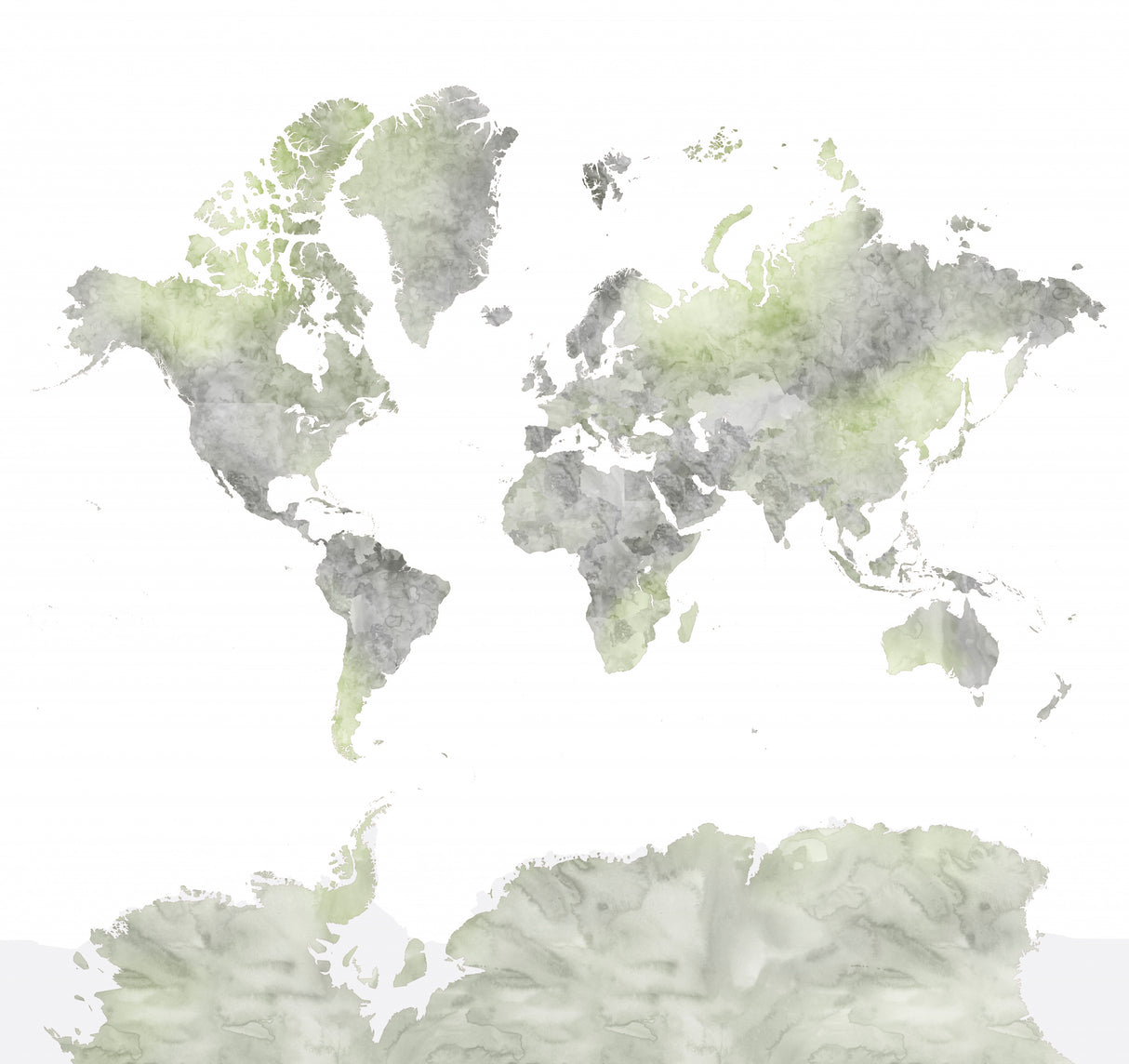 Hollace world map Poster och Canvastavla