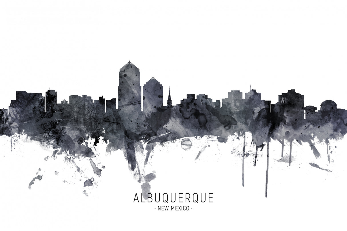 Albuquerque New Mexico Skyline Poster och Canvastavla