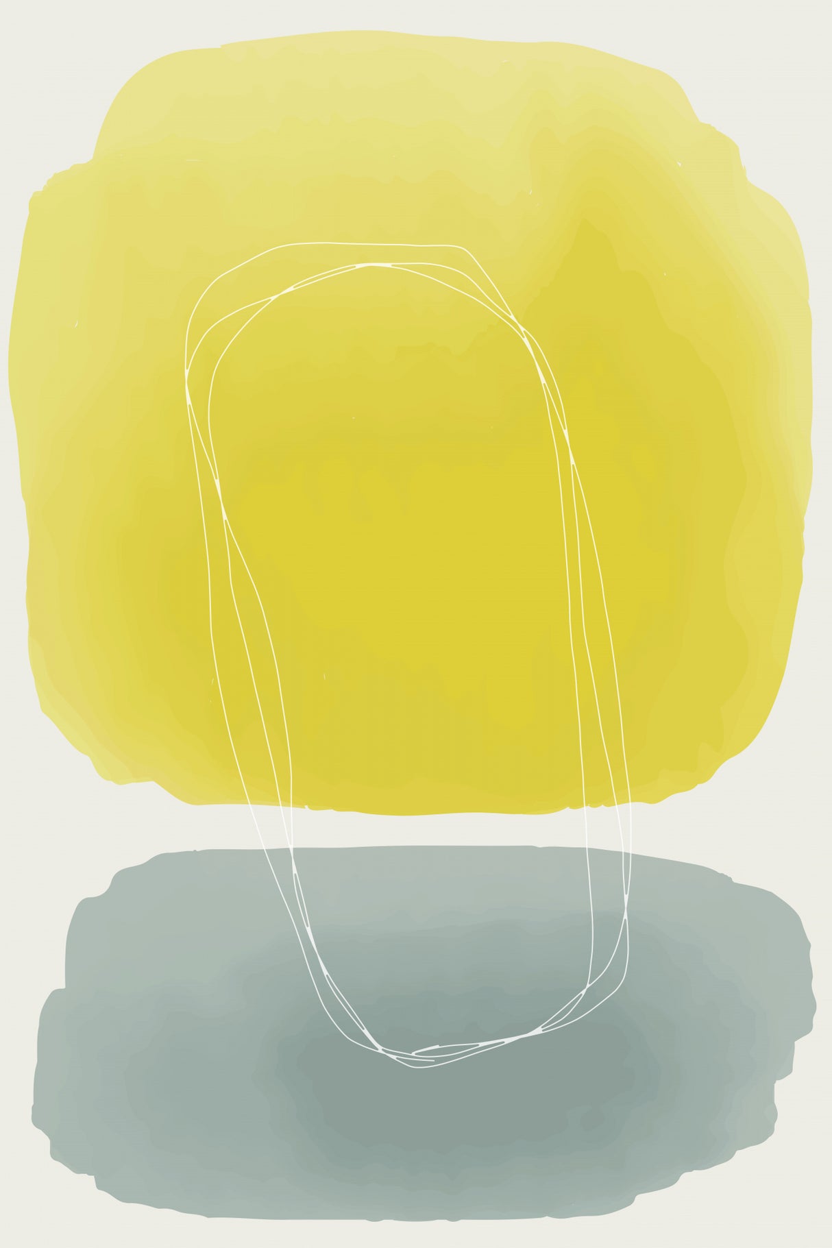 Watercolor Shapes Series #4 Poster och Canvastavla