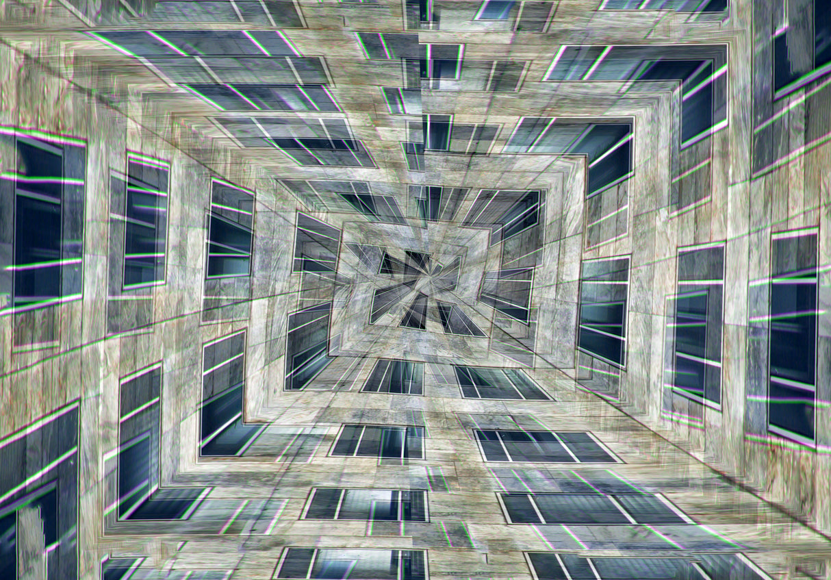 Abstract of a building Poster och Canvastavla
