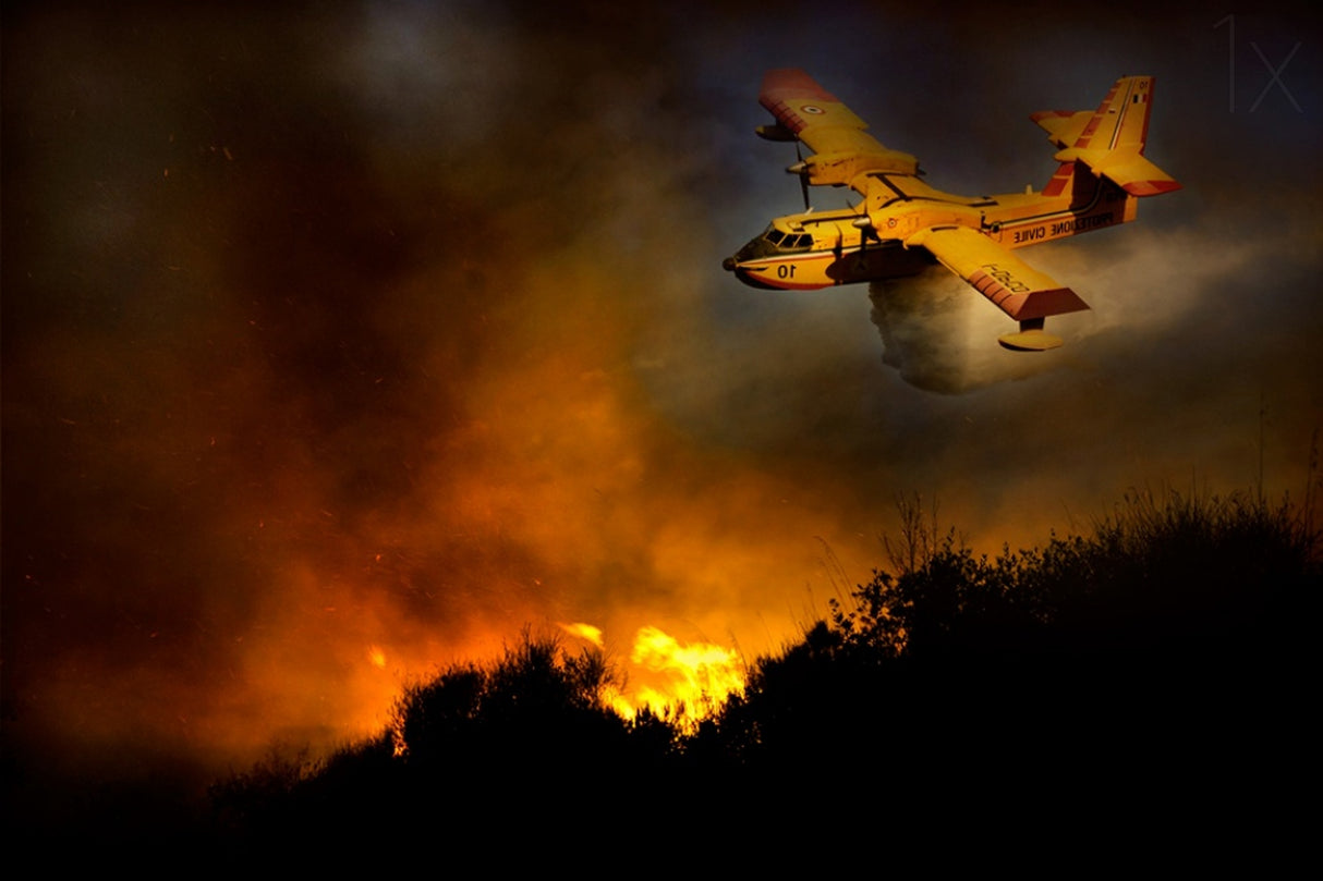 Fire in the National Park of Cilento #3 Poster och Canvastavla