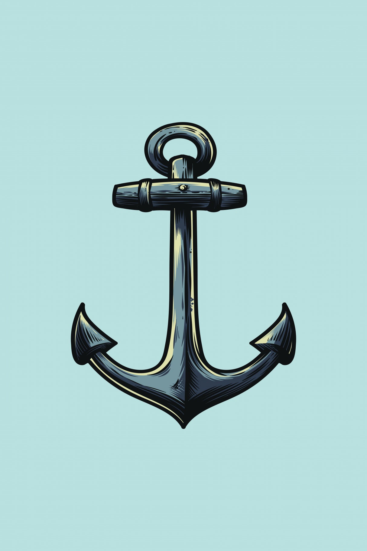 Ship's Anchor Poster och Canvastavla