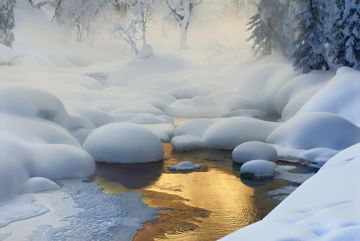 Siberia. -37°C (-35°F) Poster och Canvastavla