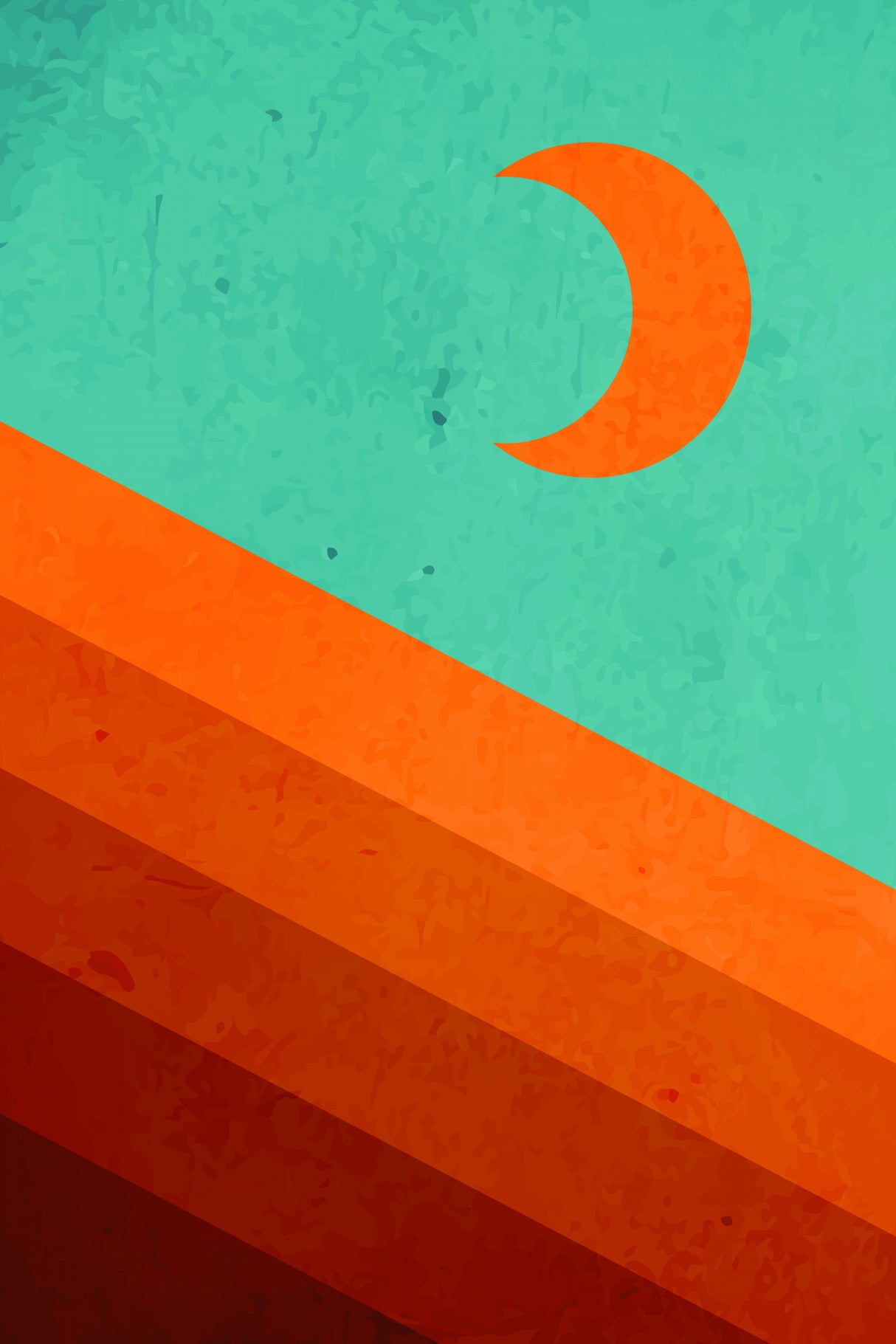 Abstract Mountain Sunrise Iii Poster och Canvastavla