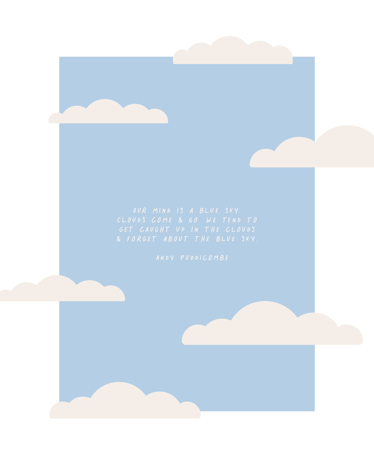 Blue Sky Poster och Canvastavla
