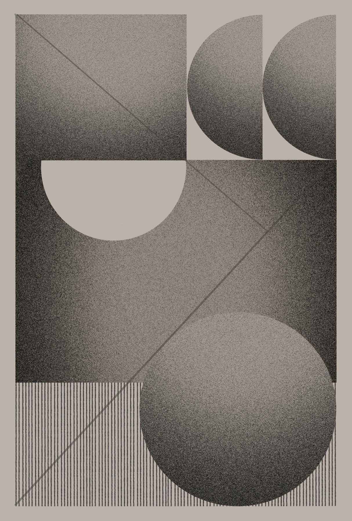 Modernst Geometry Poster och Canvastavla