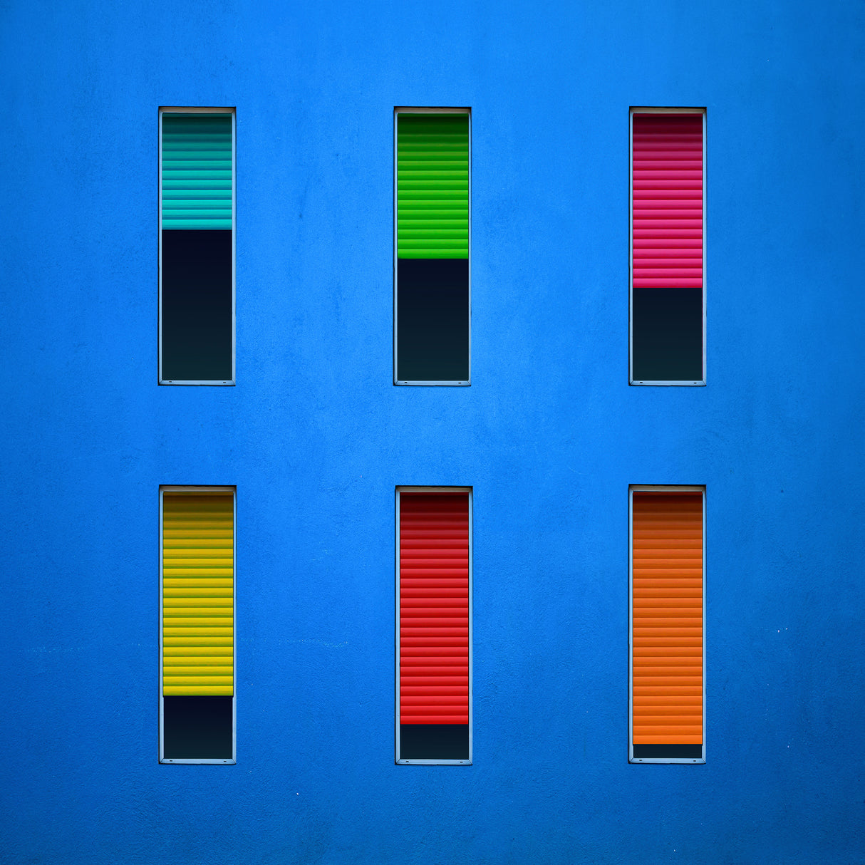 Colorful Windows Poster och Canvastavla