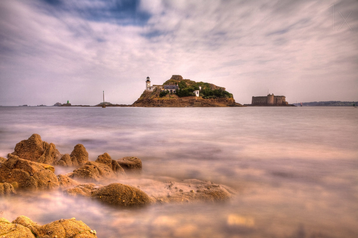 L'ile Louët et le Château du Taureau Poster och Canvastavla