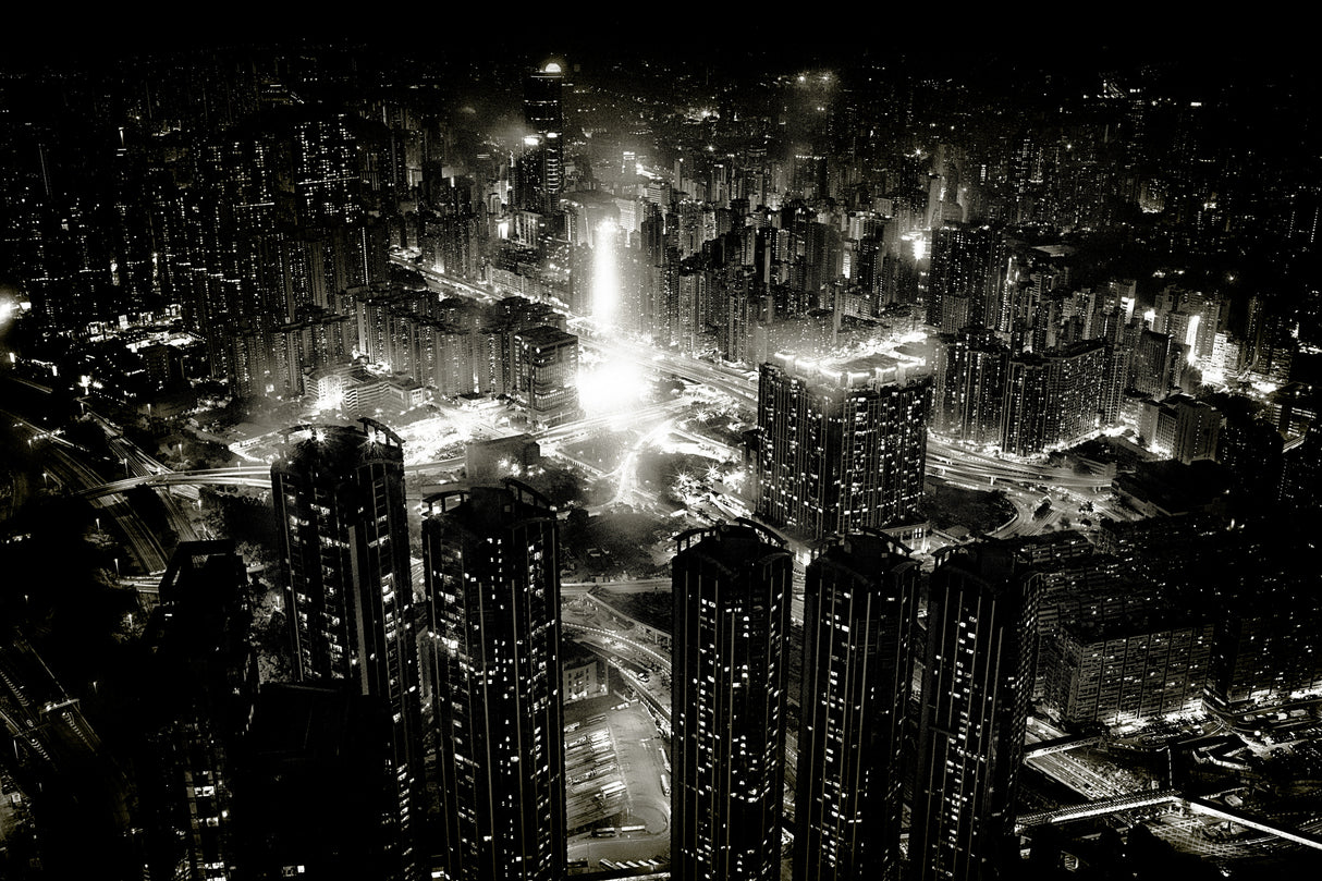 hong kong night Poster och Canvastavla