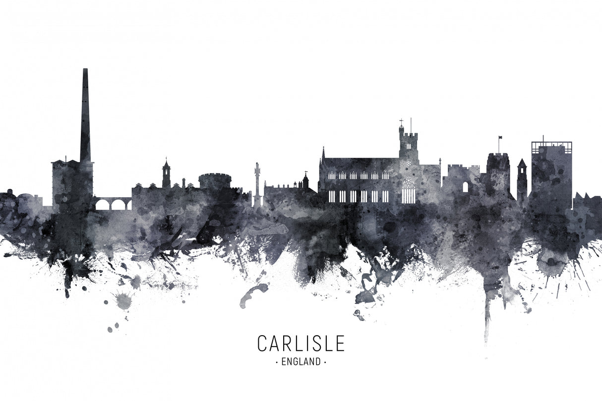 Carlisle England Skyline Poster och Canvastavla