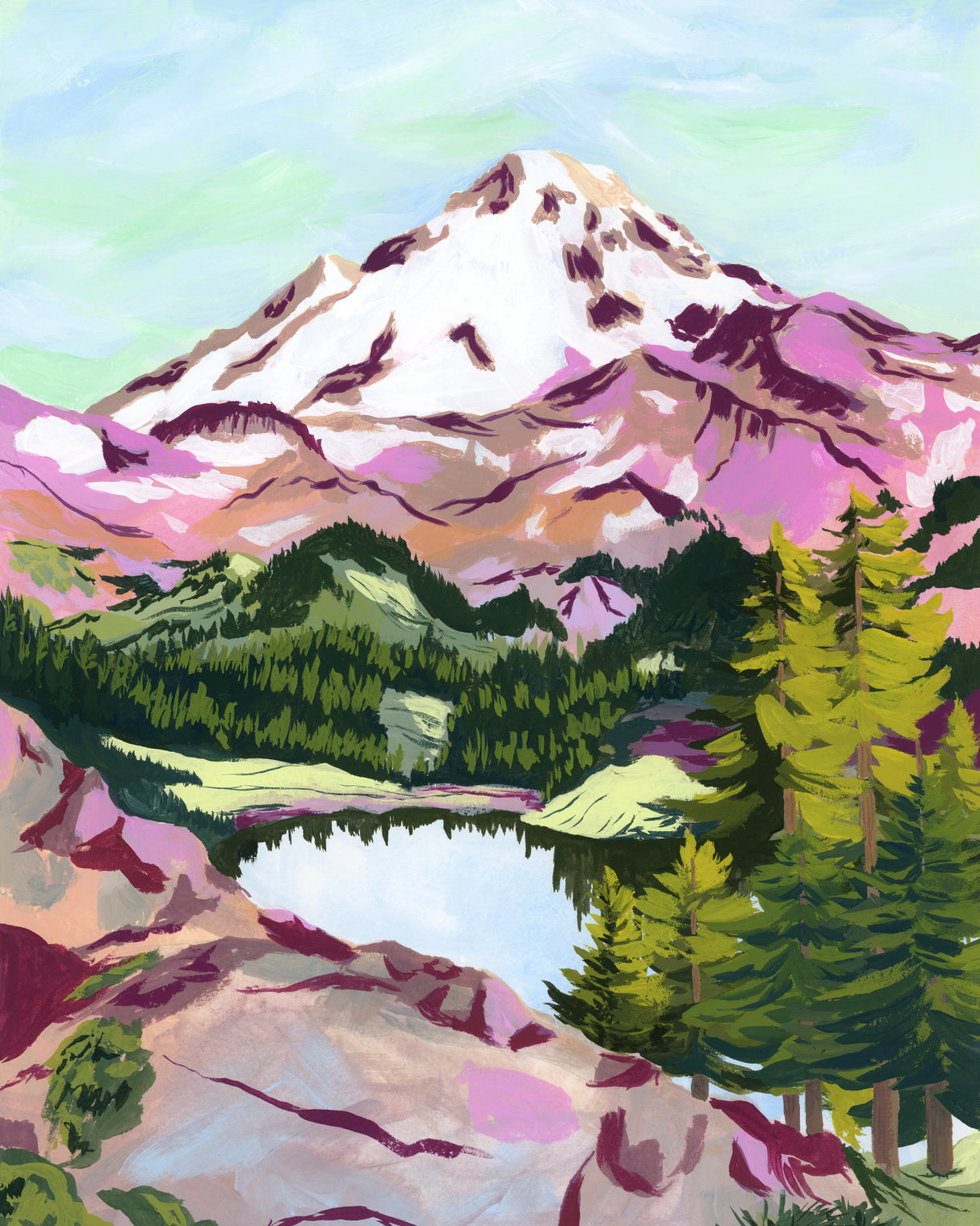 Chain Lakes Poster och Canvastavla