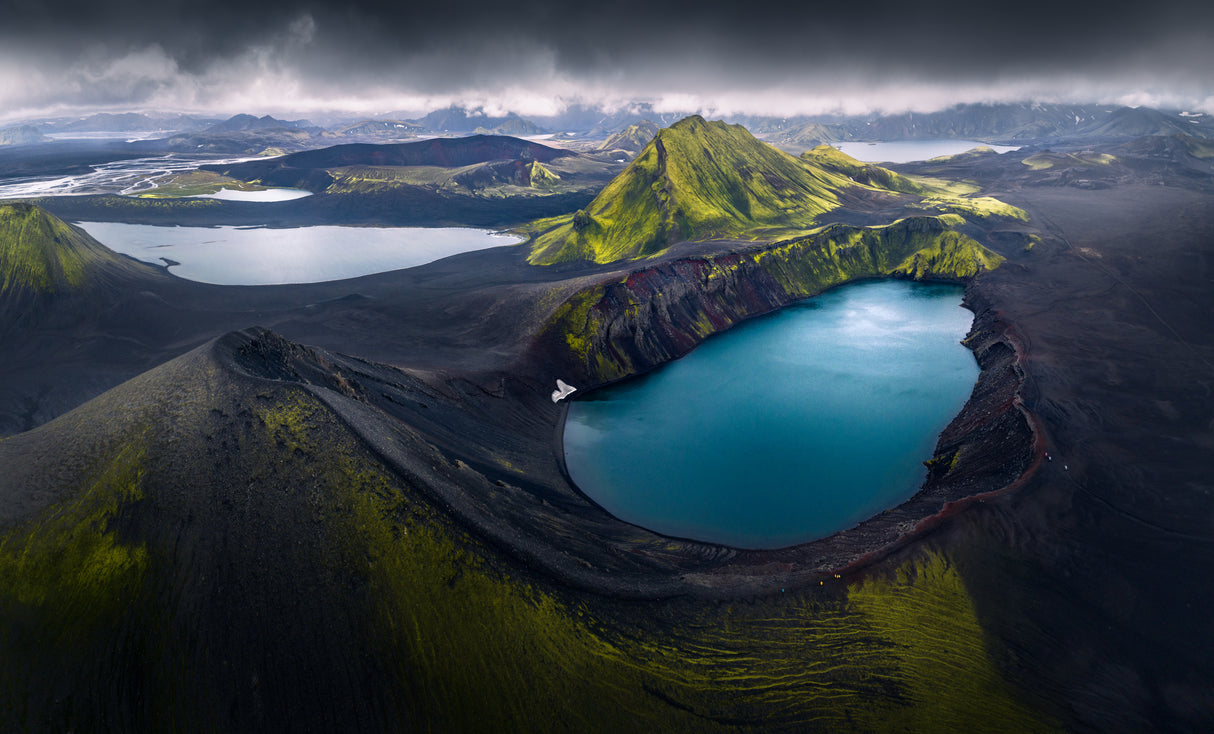 Volcano Lake Poster och Canvastavla