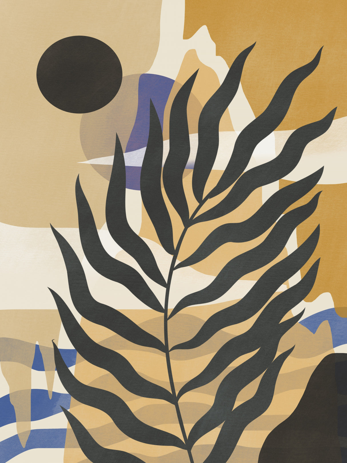 Dark Orb Tropical Poster och Canvastavla