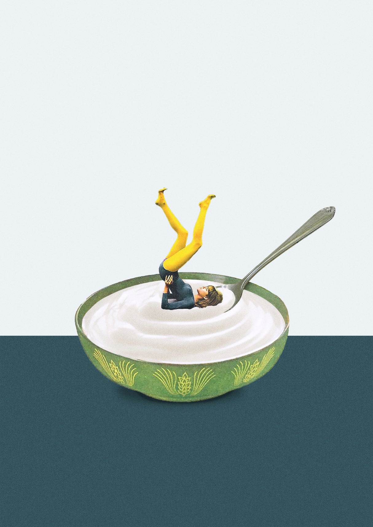 Yoga in my yogurt Poster och Canvastavla