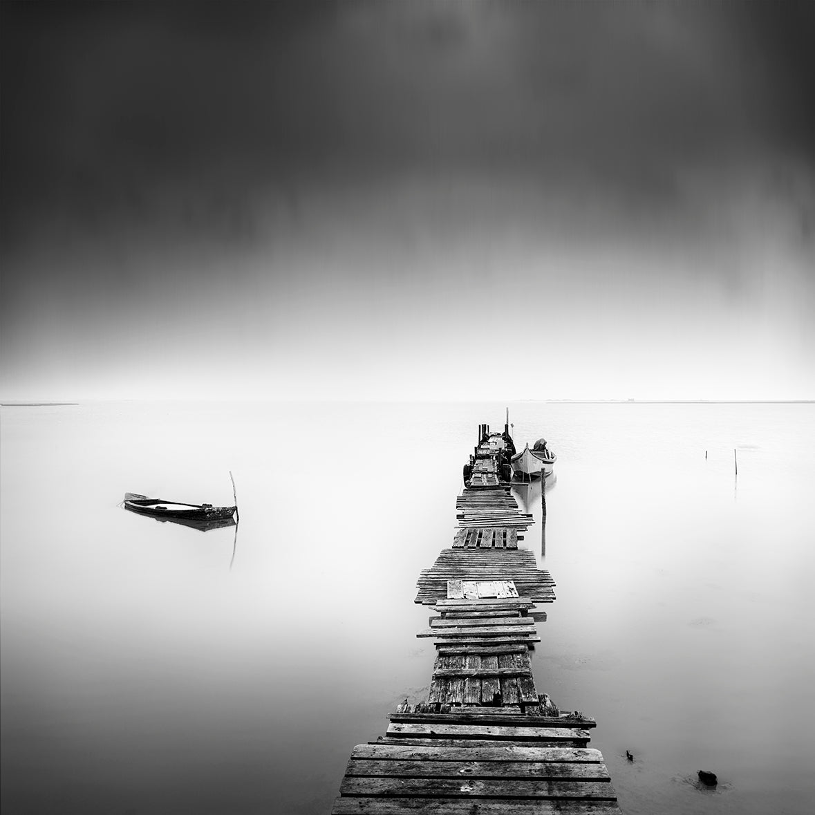 Pier and Boats 2 Poster och Canvastavla