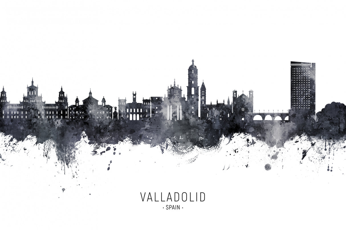 Valladolid Spain Skyline Poster och Canvastavla