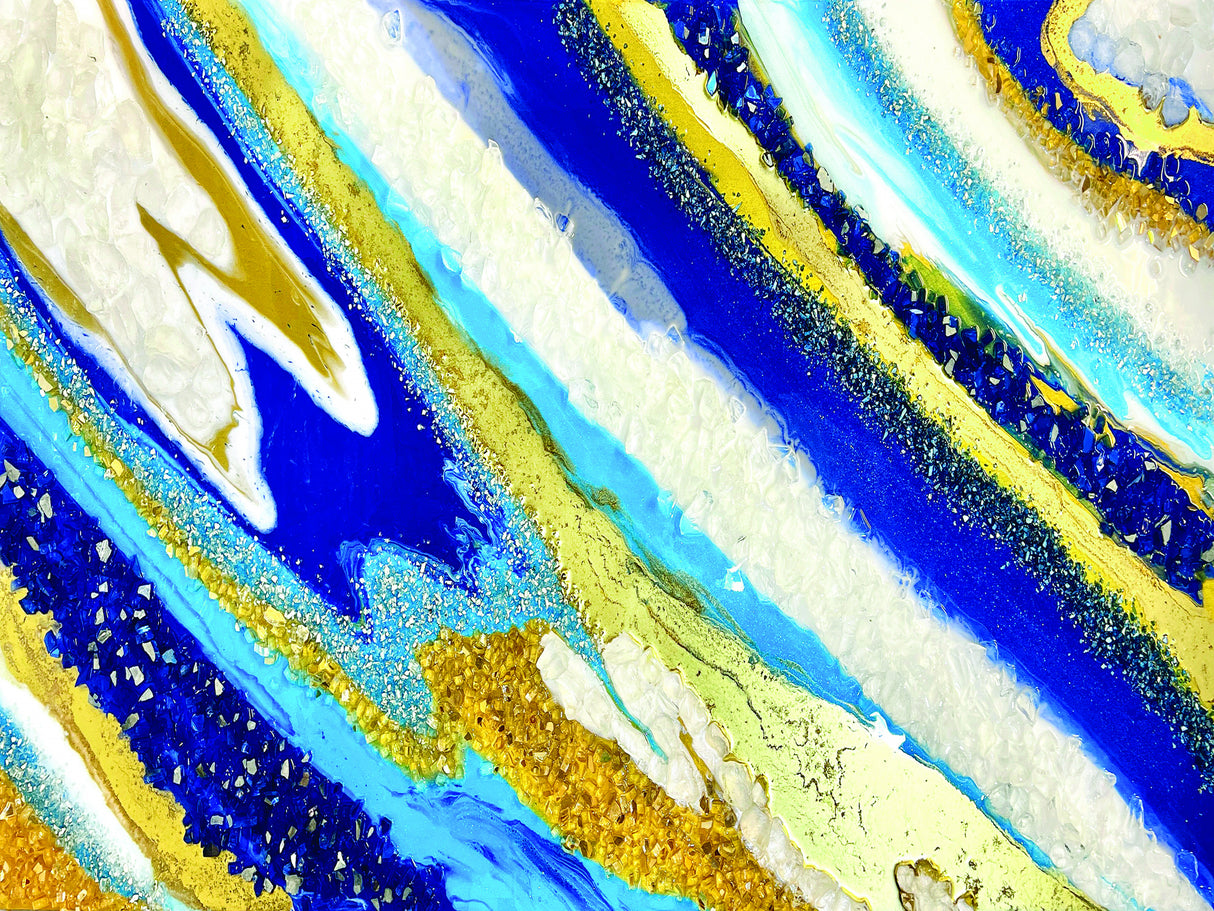 Deep Ocean Agate Poster och Canvastavla