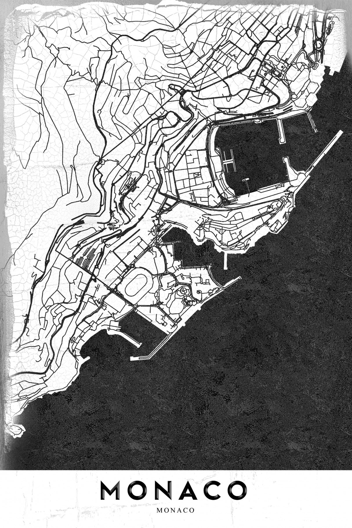 Monaco Poster och Canvastavla