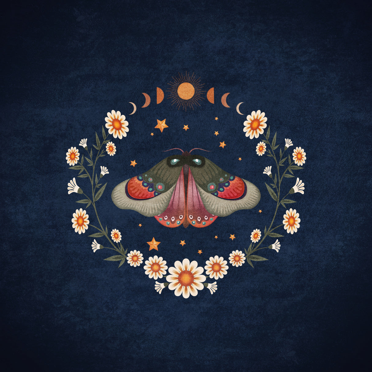 Butterfly Daisy Poster och Canvastavla