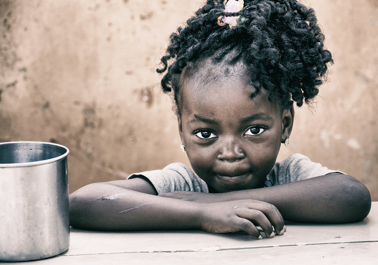 A little girl, Benin Poster och Canvastavla