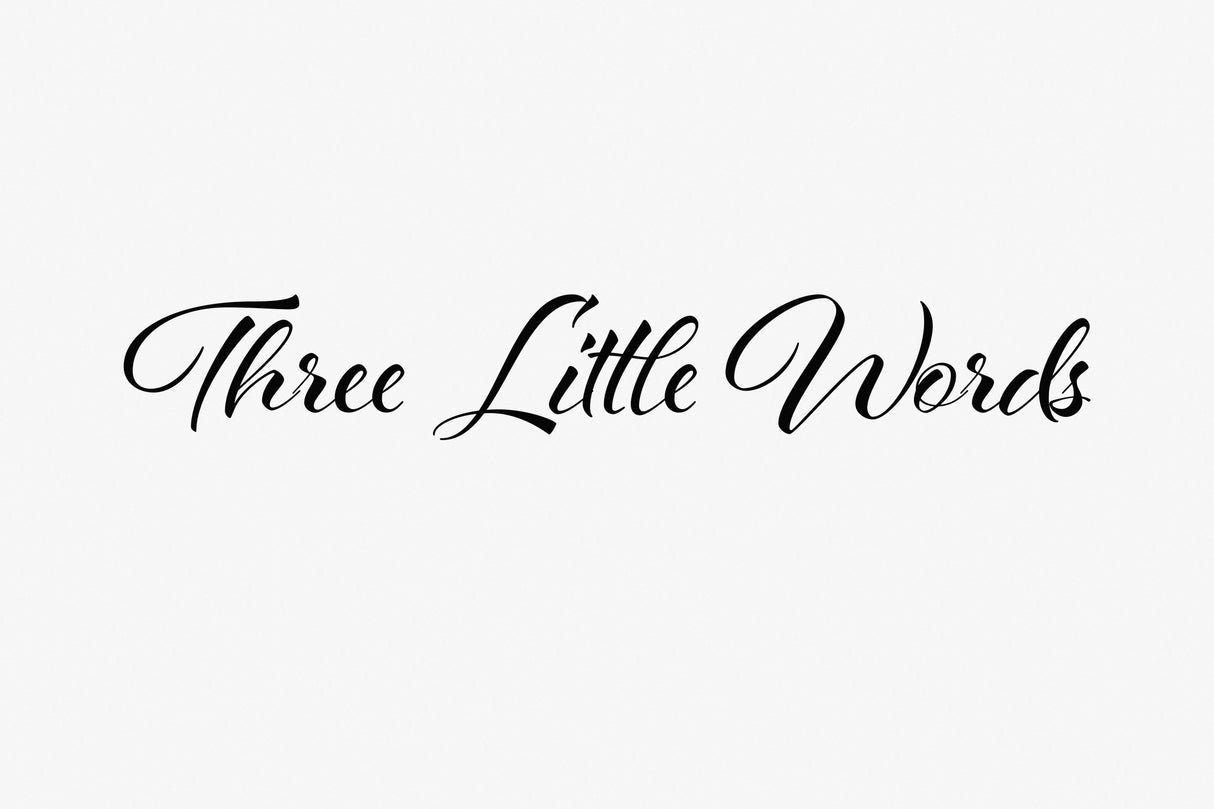 Three little words Poster och Canvastavla