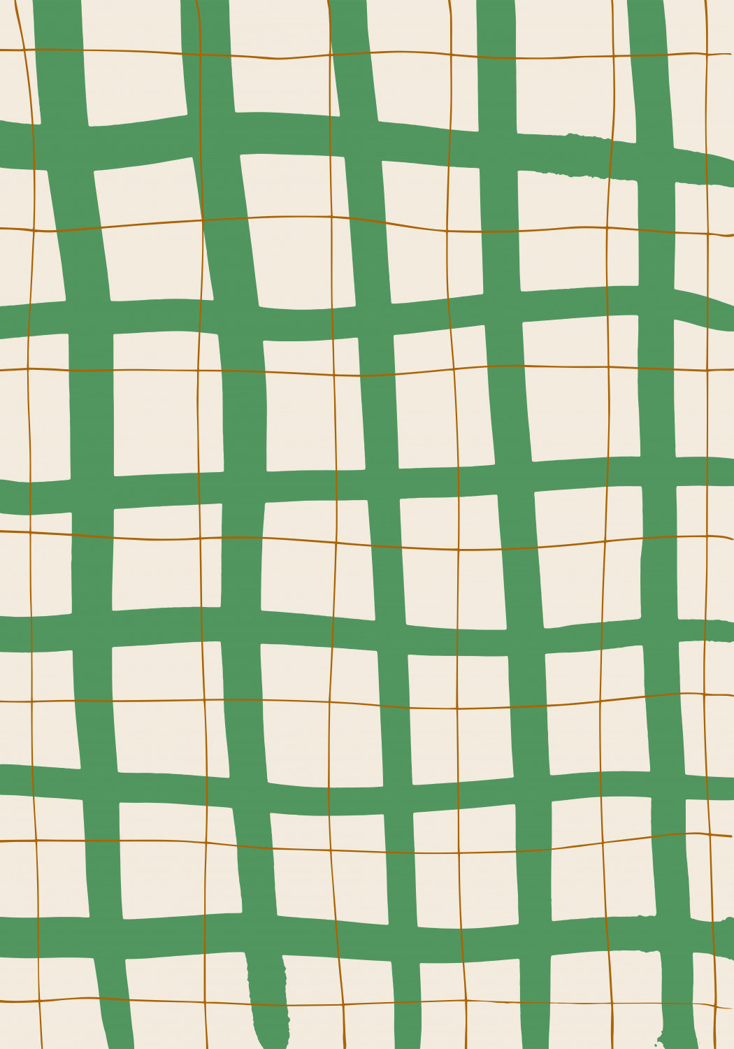 Green Grid Poster och Canvastavla