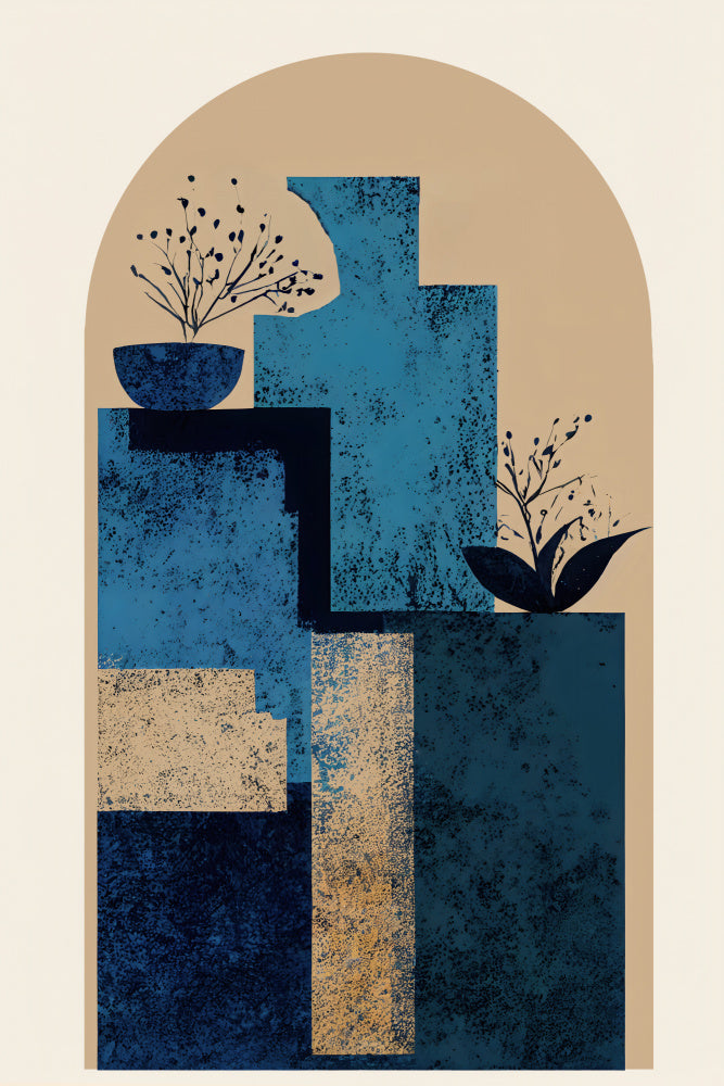 Blue Vase Vas och keramikposter