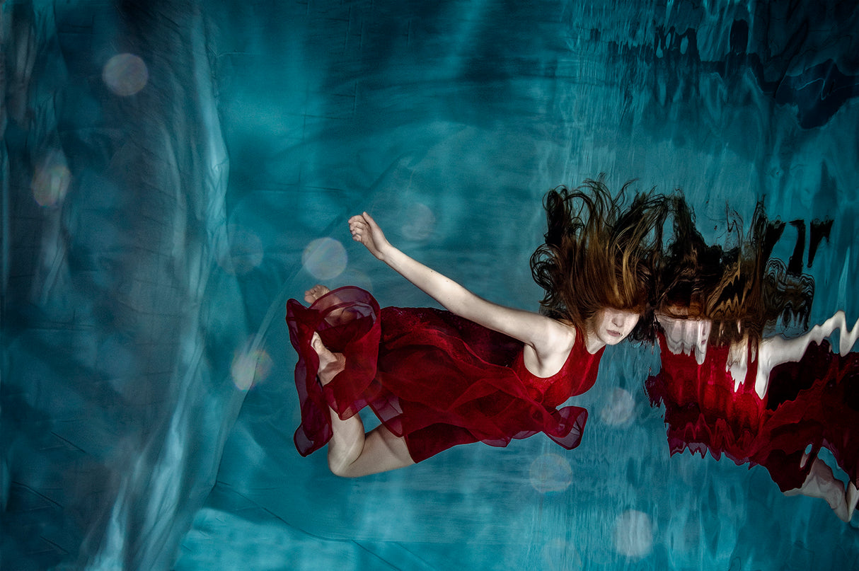 Red dress Poster och Canvastavla