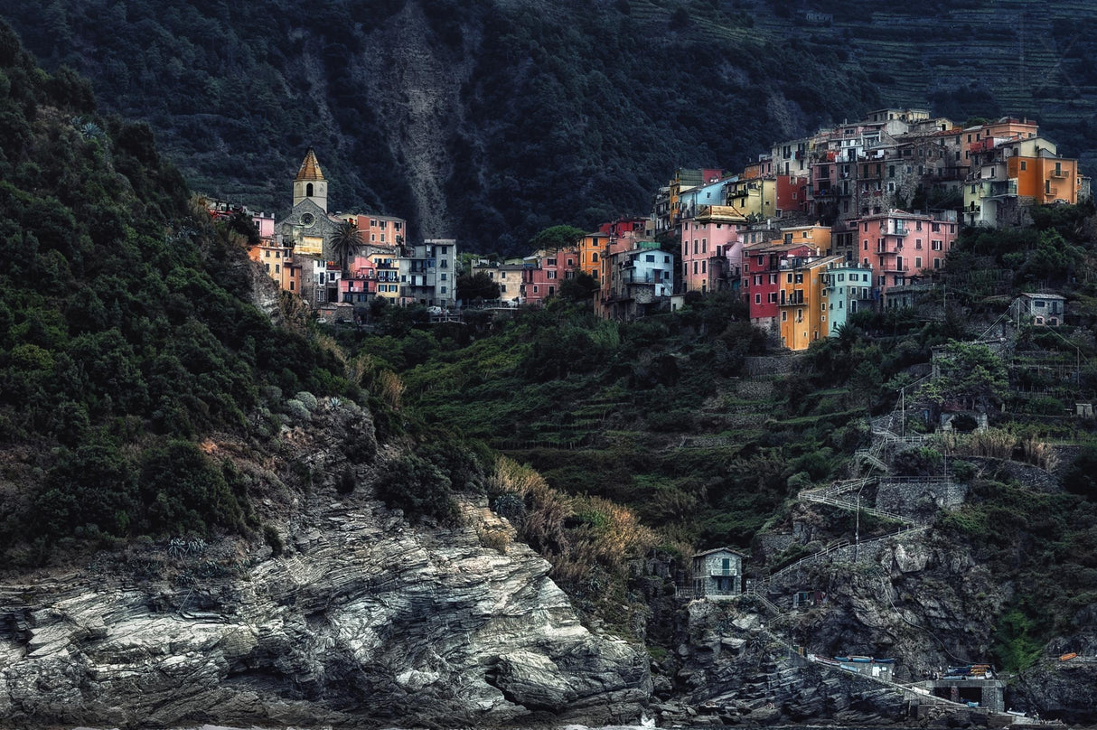 village -on the rocks- Poster och Canvastavla