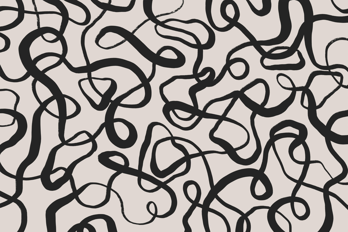 Wriggled Lines Square Poster och Canvastavla