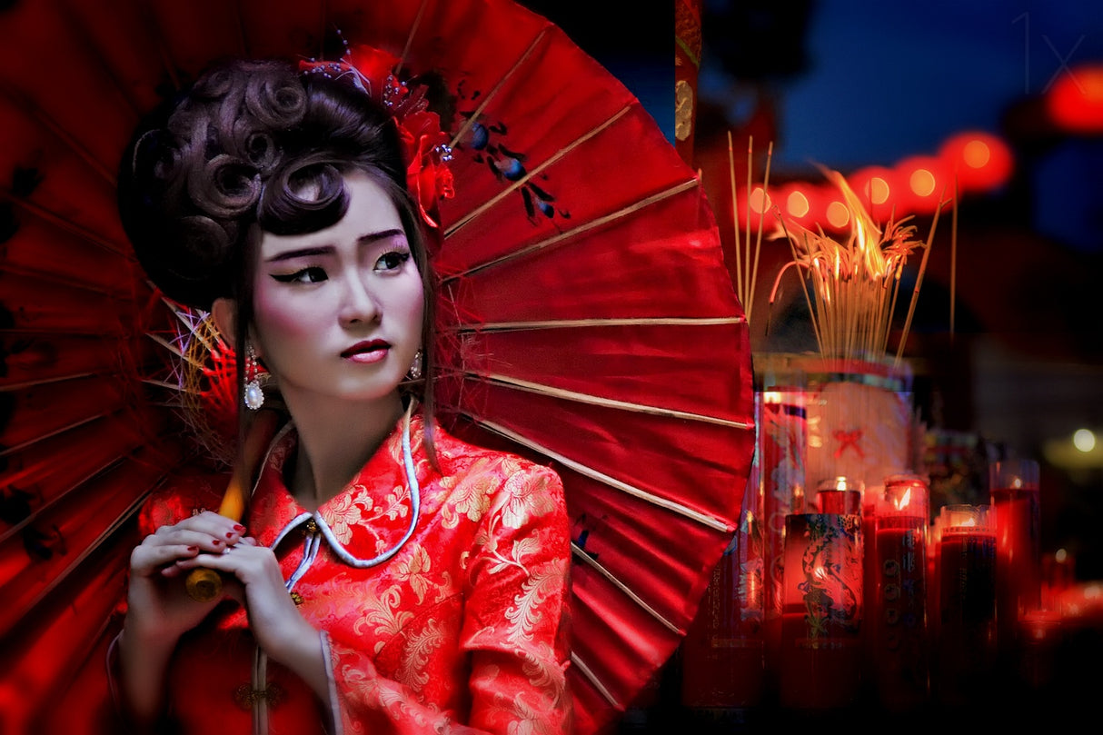 The Little Girl from China Poster och Canvastavla