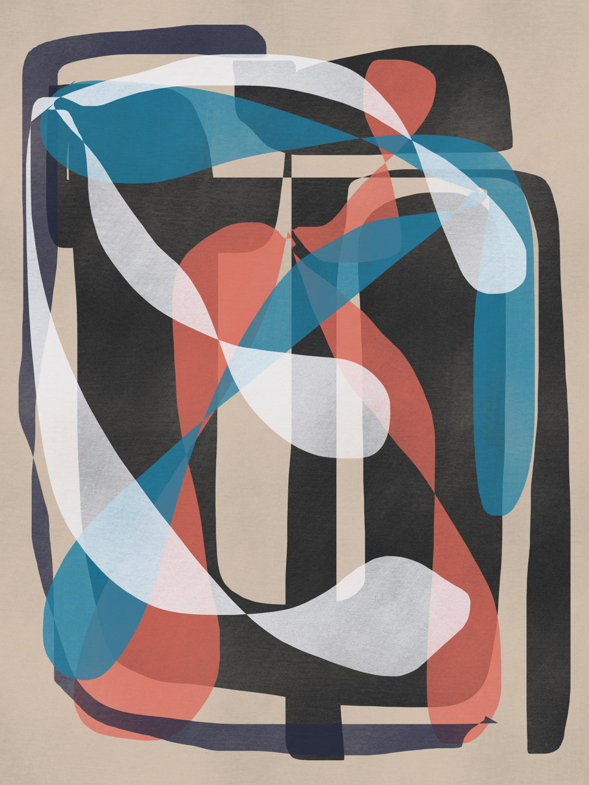 Retro Abstract Infinity Poster och Canvastavla