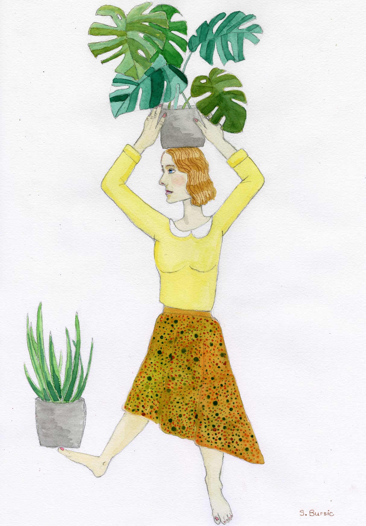 Plant Mum Poster och Canvastavla