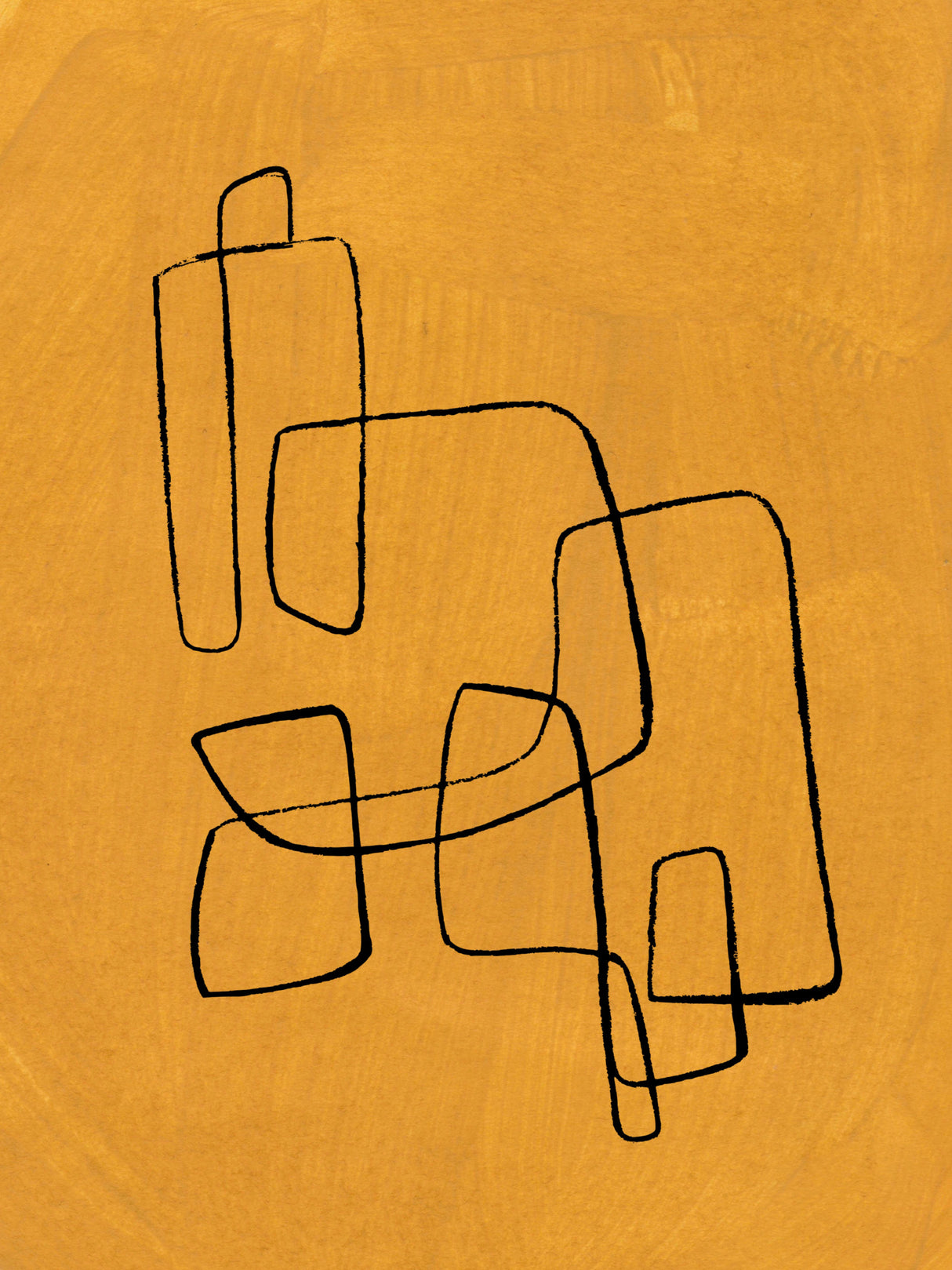 Banana Maze Poster och Canvastavla