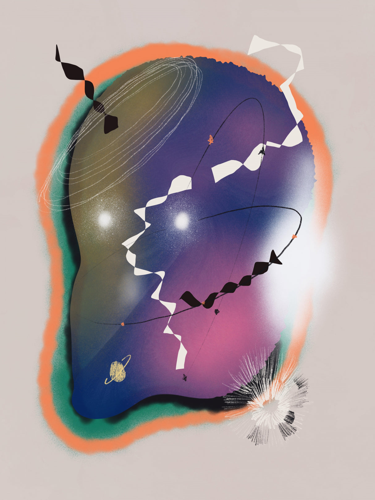 Celestial Portrait Poster och Canvastavla