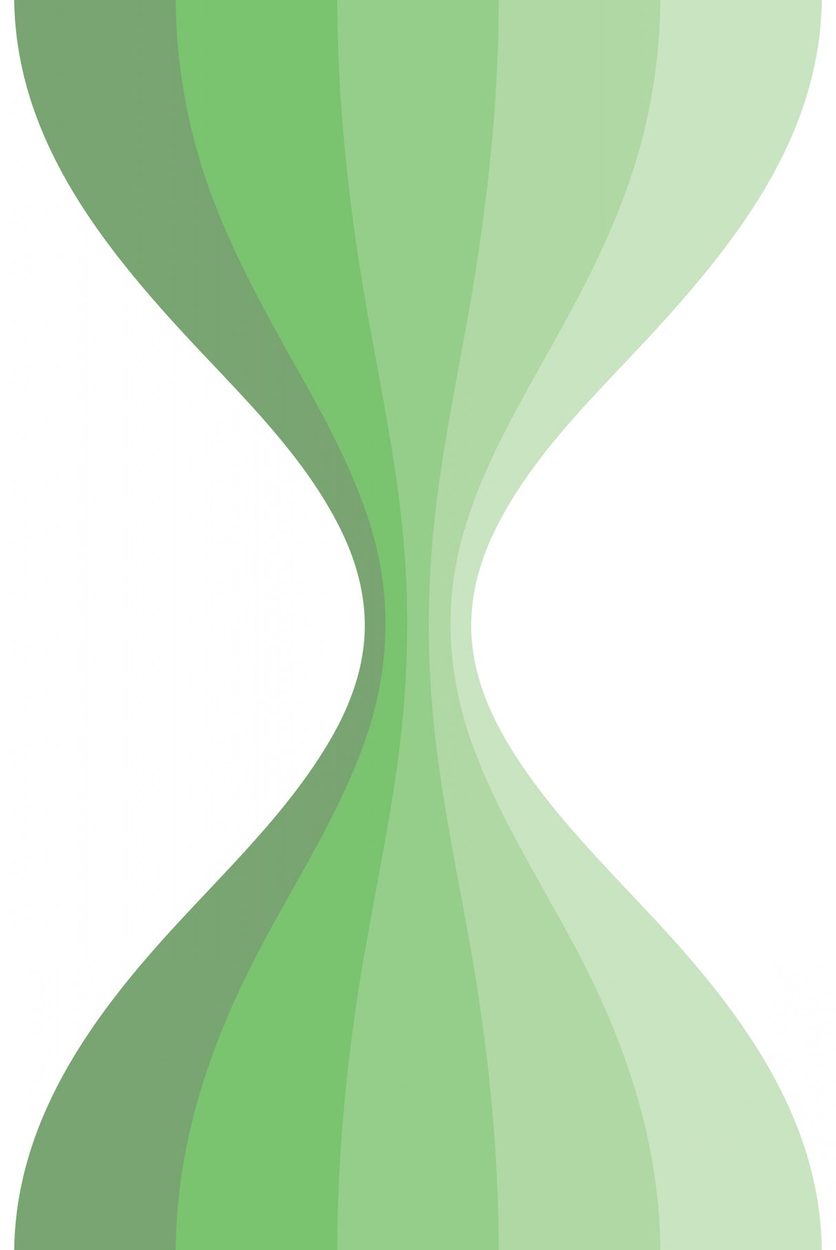 Wavy Green Poster och Canvastavla