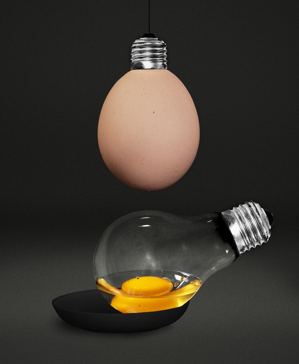 Is it a lamp or an egg? Poster och Canvastavla