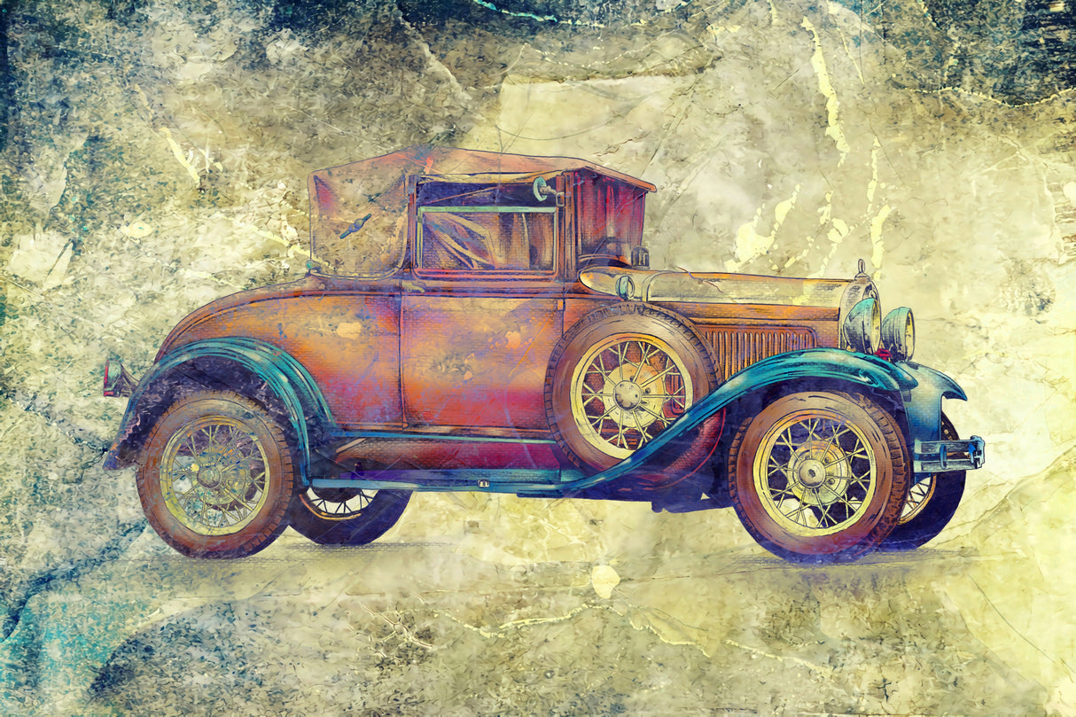 Vintage car 3 Poster och Canvastavla