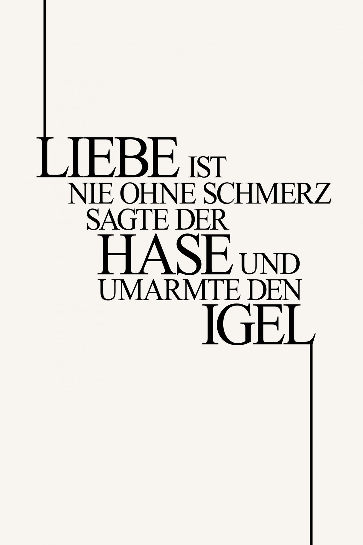 Hase Und Igel Poster och Canvastavla