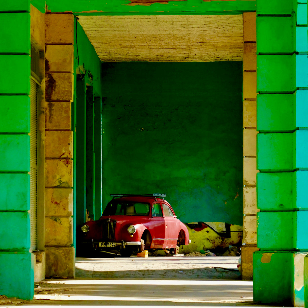 Cuba Impression No.17 (Havana, December 25, 2017) Poster och Canvastavla