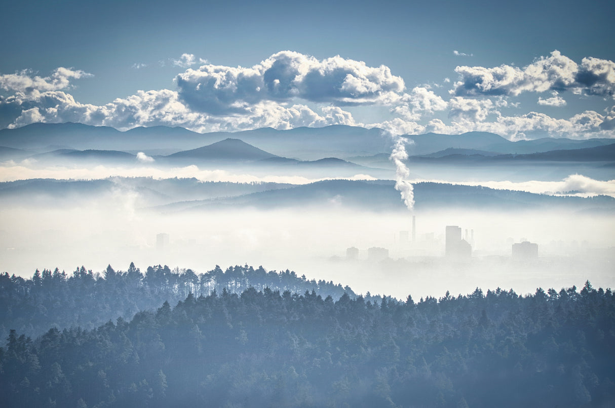 sea of fogg in the valley Poster och Canvastavla