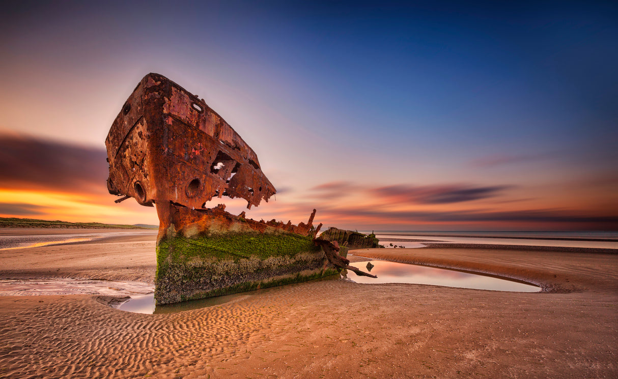 Baltray ship wreck Poster och Canvastavla