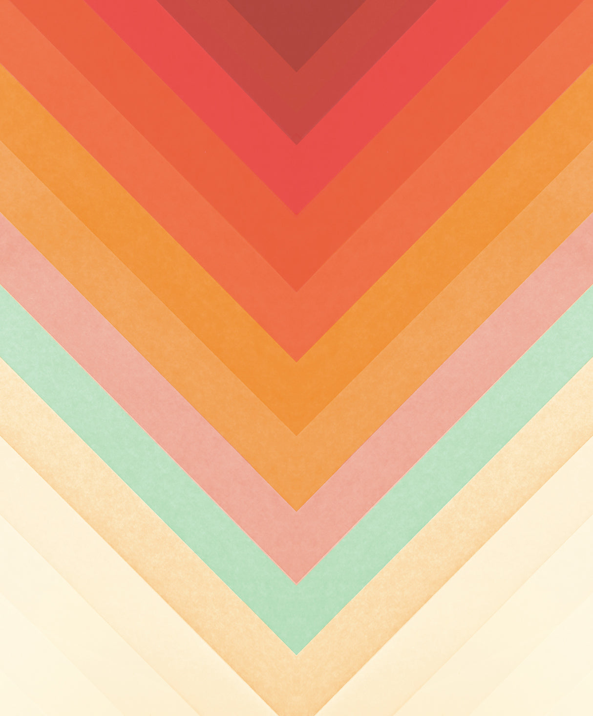 Rainbow Chevrons Poster och Canvastavla
