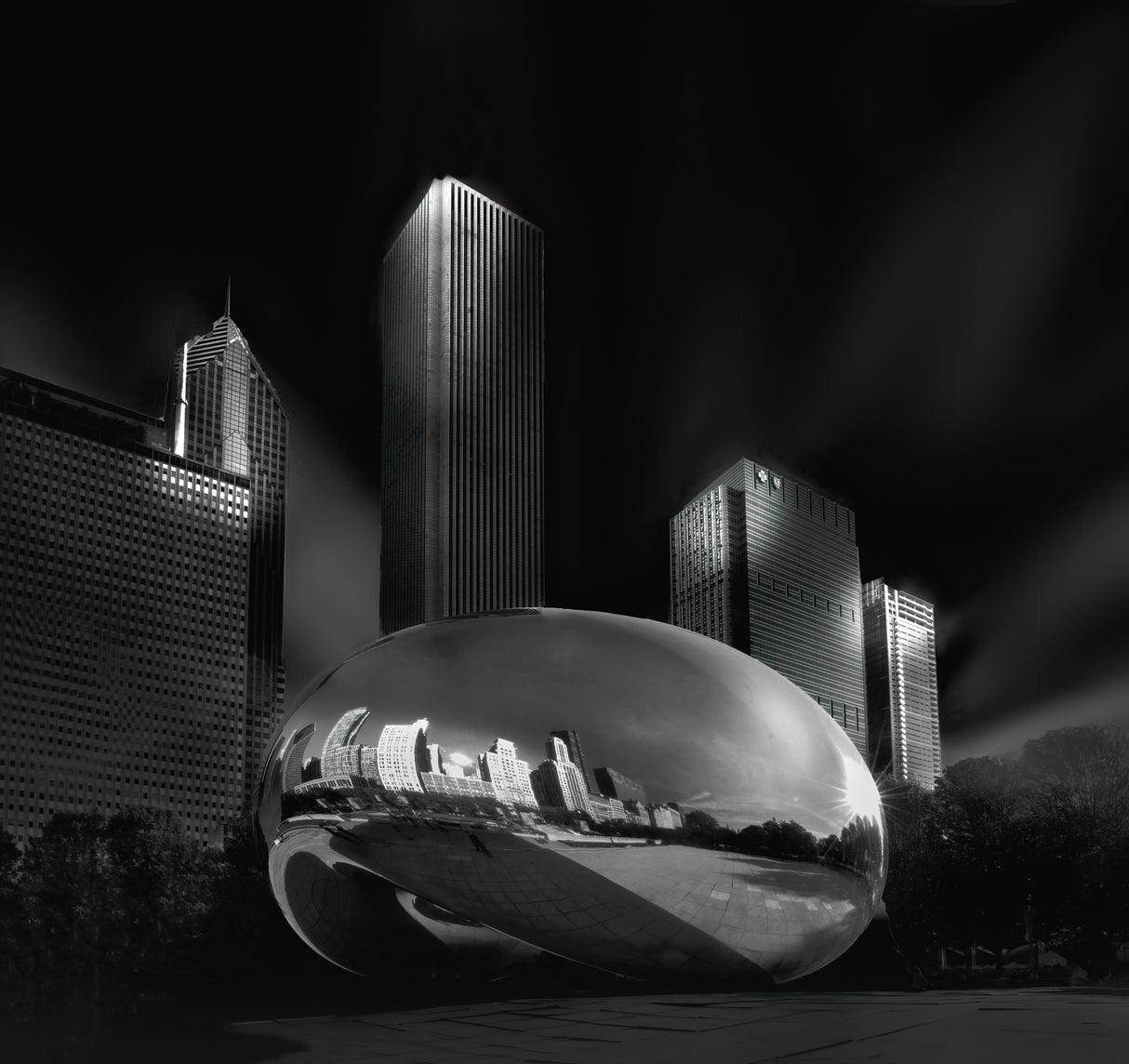 Cloud Gate Poster och Canvastavla