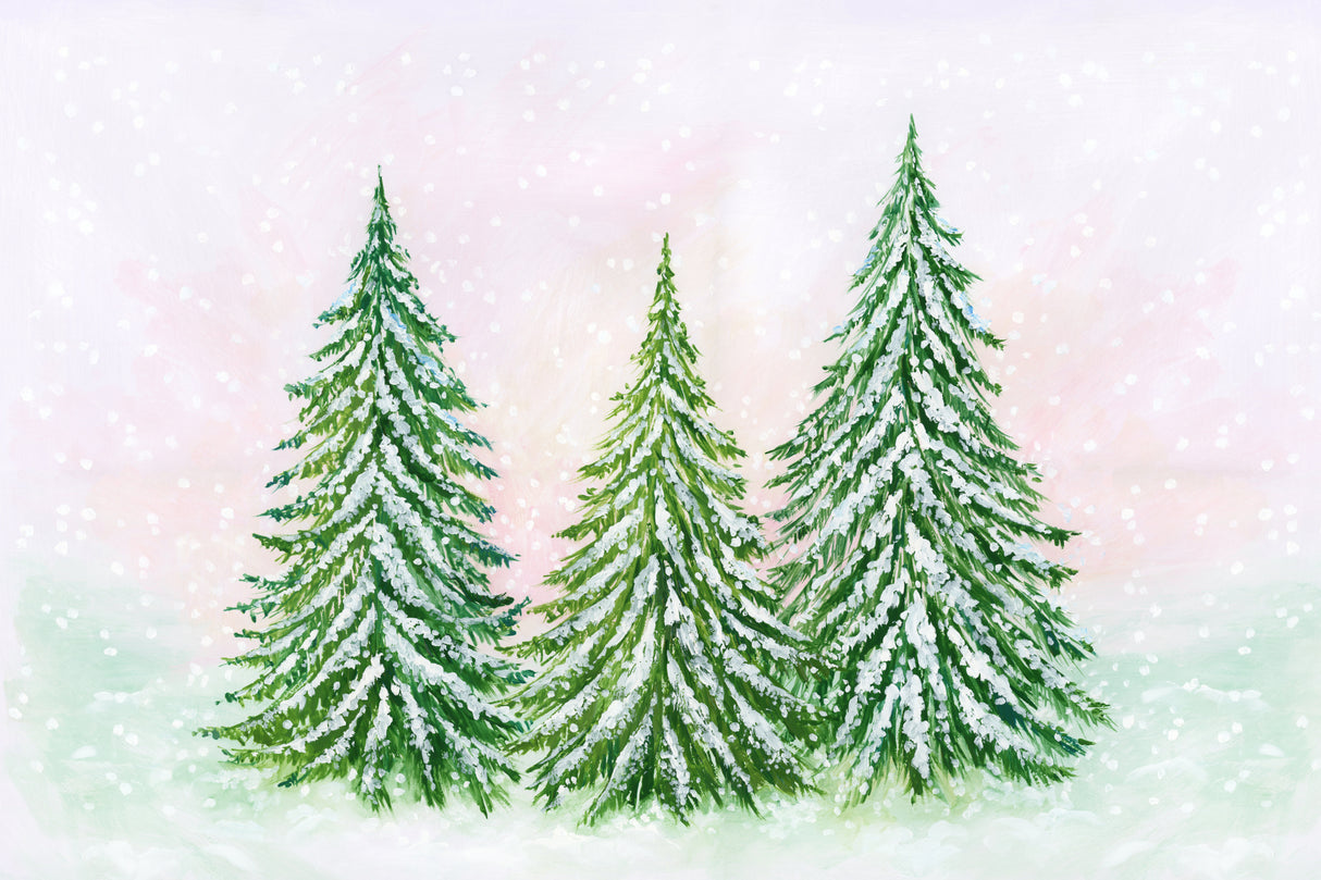 The snowy trees Poster och Canvastavla